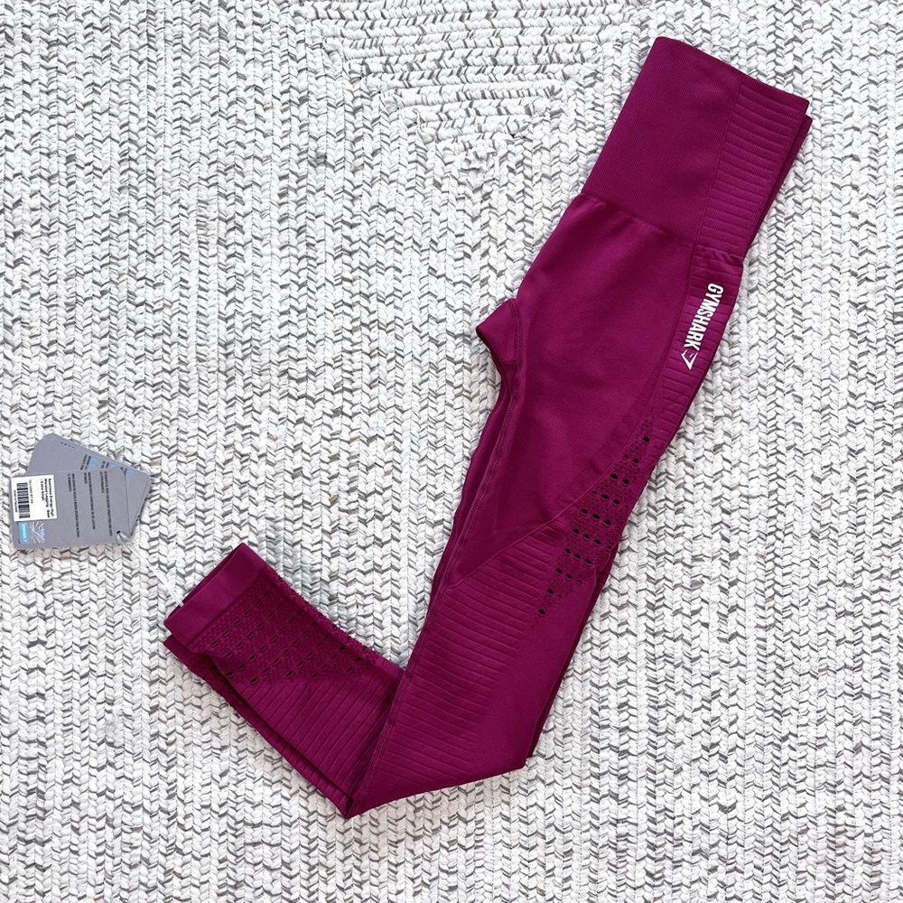Gymshark Seamless Energy High Waisted Legging in Beet XS NWT